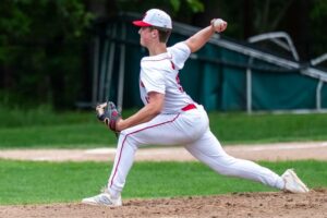 Ryan Kelly has been a key arm on the mound for Milton. (Patrick Donnelly/NEBJ)